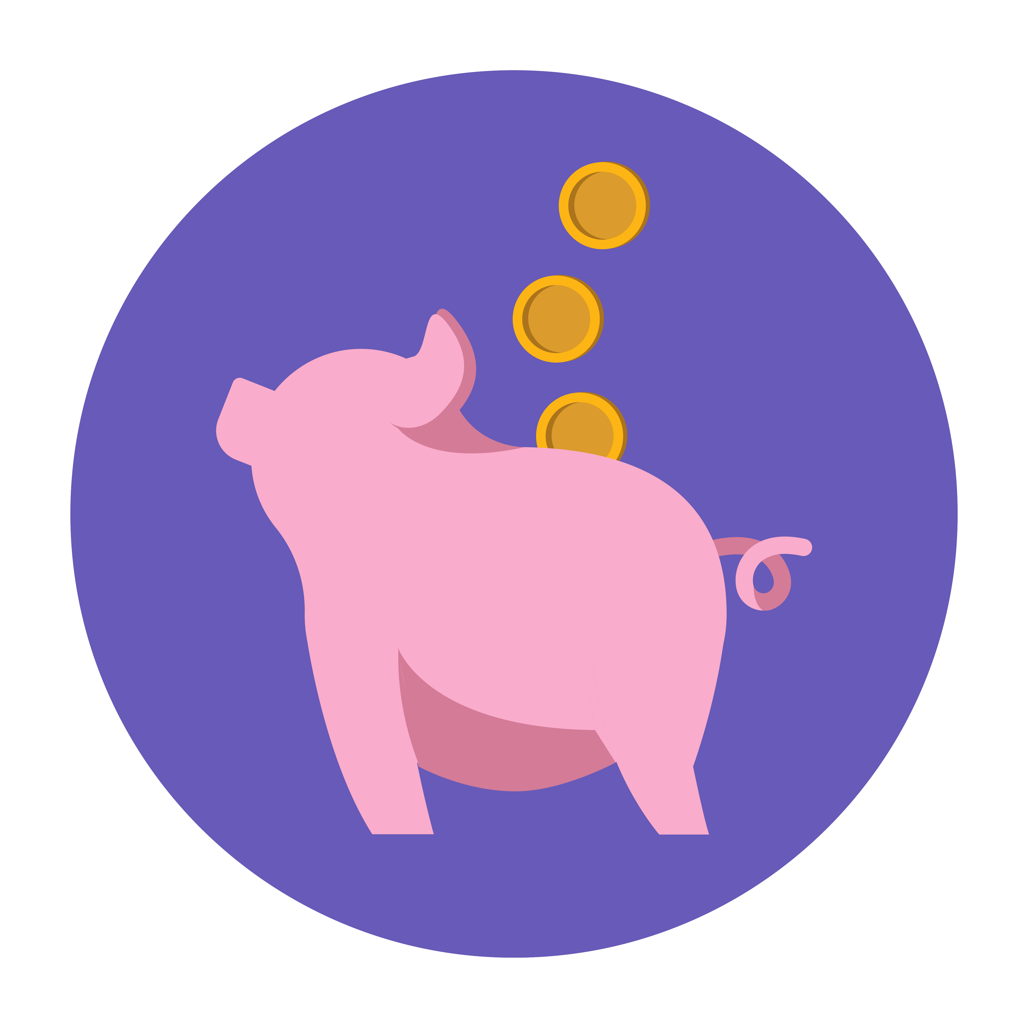 Icoon van een spaarpot