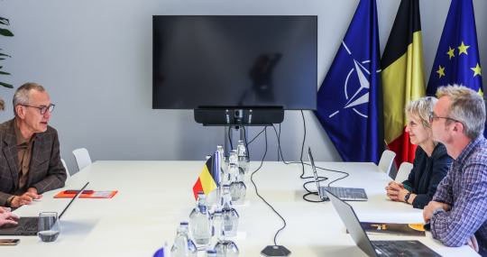 Overleg met Frank vanden Broucke